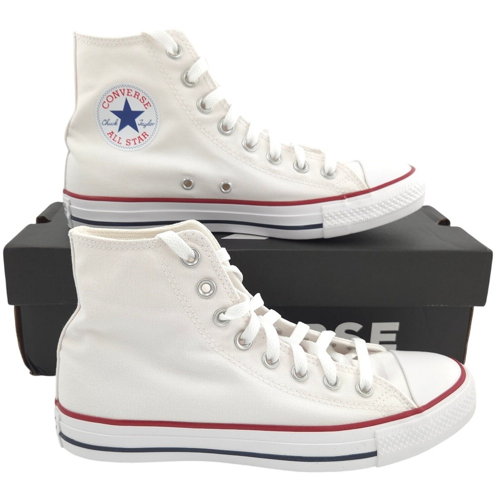 Converse Chuck Taylor All Star High Top Women 8.5 White Canvas Shoe Sneakers NEW